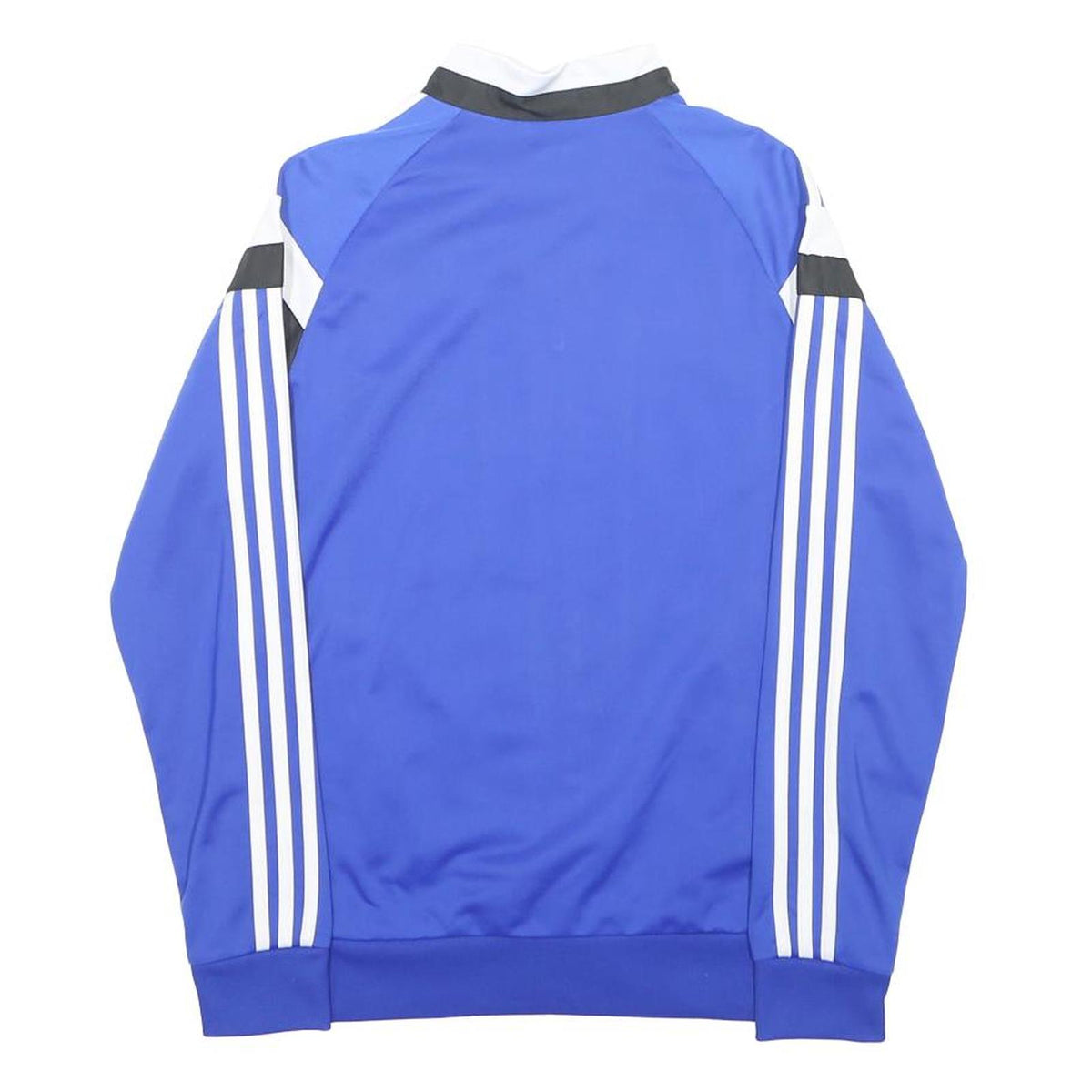 ADIDAS Boys Blue White Black Track Jacket XL Polyester Zip Sportswear