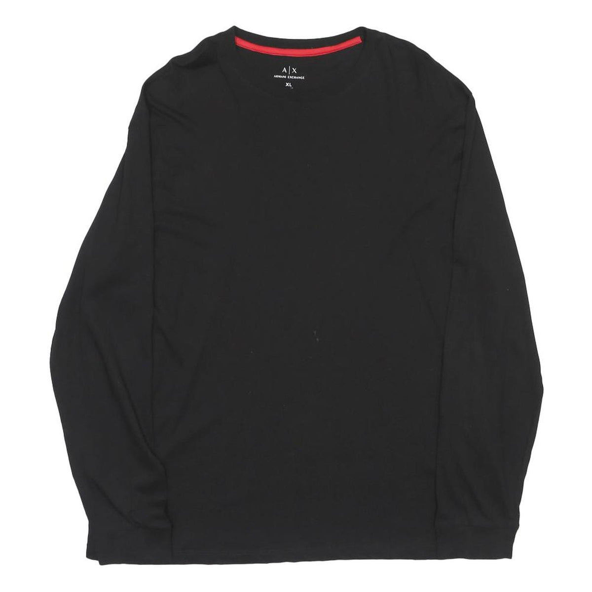 ARMANI EXCHANGE Mens Black Graphic Long Sleeve Crew Neck T-Shirt XL
