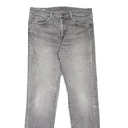 LEVI'S 511 BIG E Jeans Mens Grey Slim Straight Stone Wash W33 L34
