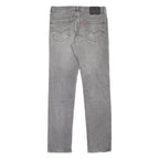 LEVI'S 511 BIG E Jeans Mens Grey Slim Straight Stone Wash W33 L34