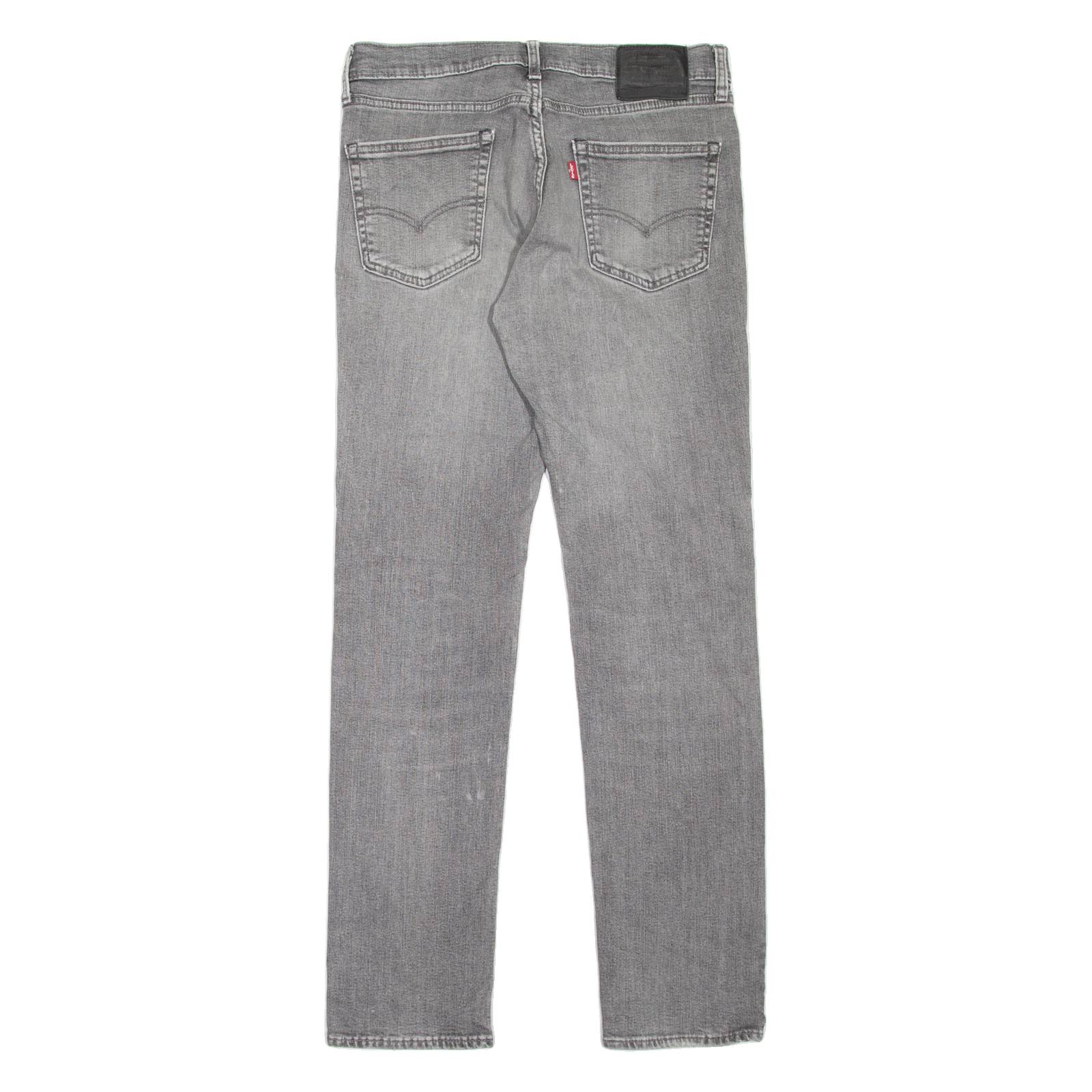LEVI'S 511 BIG E Jeans Mens Grey Slim Straight Stone Wash W33 L34