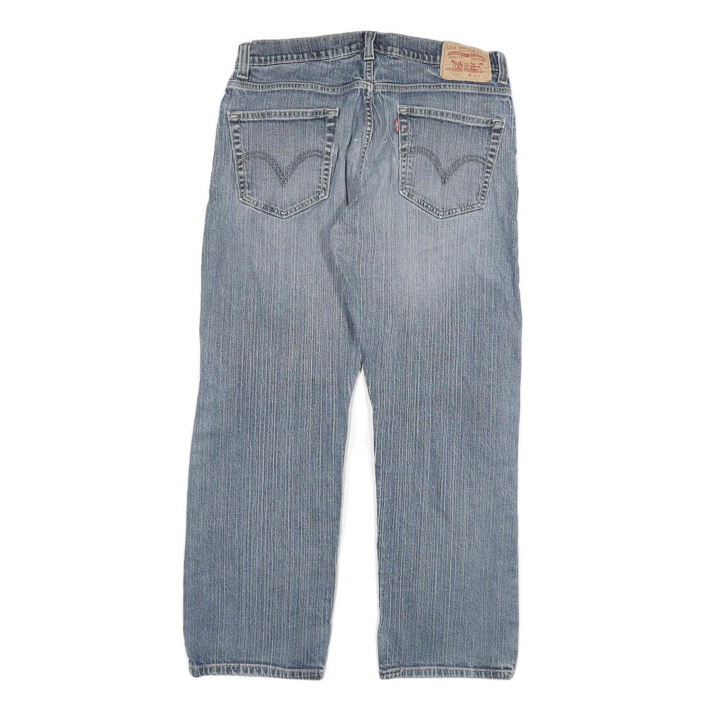 LEVI'S 505 Mens Jeans Blue Regular Straight Denim Medium W34 L30 Classic Zip