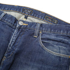 ARMANI JEANS Mens Slim Blue Denim Light Wash Cotton Blend Skinny W33 L34 Zip