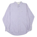 TOMMY HILFIGER Mens Purple Button-Down Oxford Shirt XL Classic Cotton Blend Long