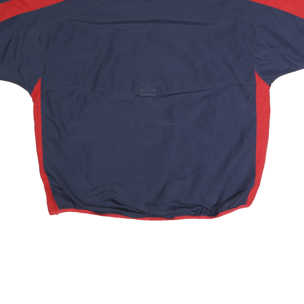 MAJESTIC Mens Navy & Red Baseball V-Neck XL Pullover Sweatshirt Sports