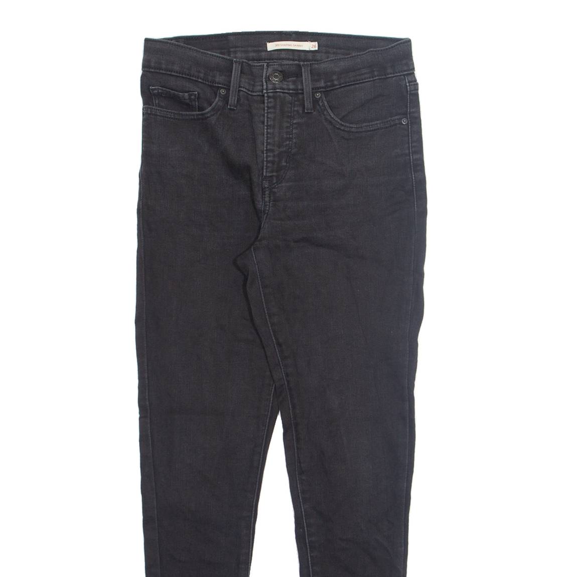 LEVI'S 311 Womens Jeans Black Slim Skinny W26 L30