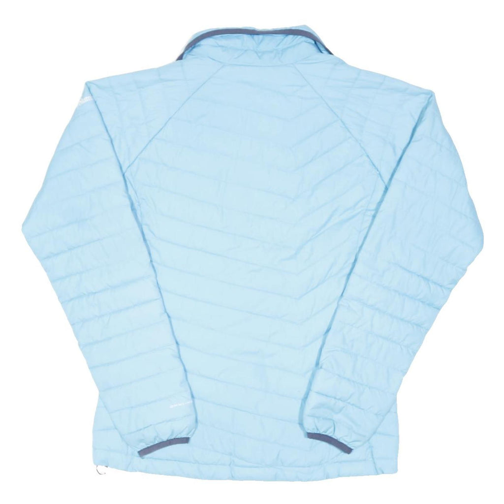 COLUMBIA Womens Blue Jacket M Polyester Blend Plain Zip Outdoor Casual
