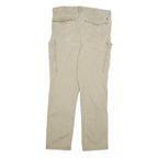 CARHARTT Mens Cotton Blend Beige Relaxed Fit Straight Trousers W36 L31 Workwear
