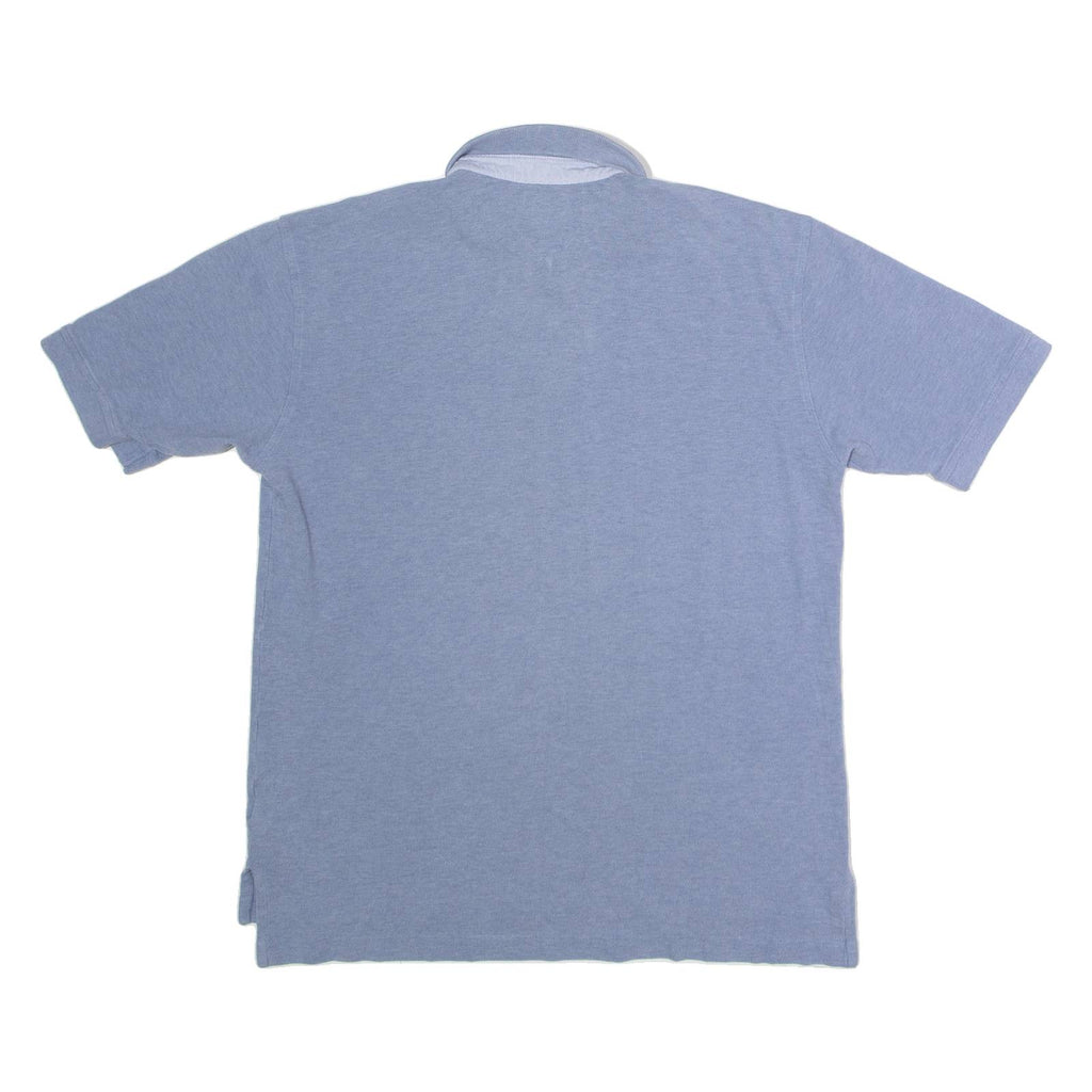 TOMMY HILFIGER Mens Polo Shirt Blue 90s M