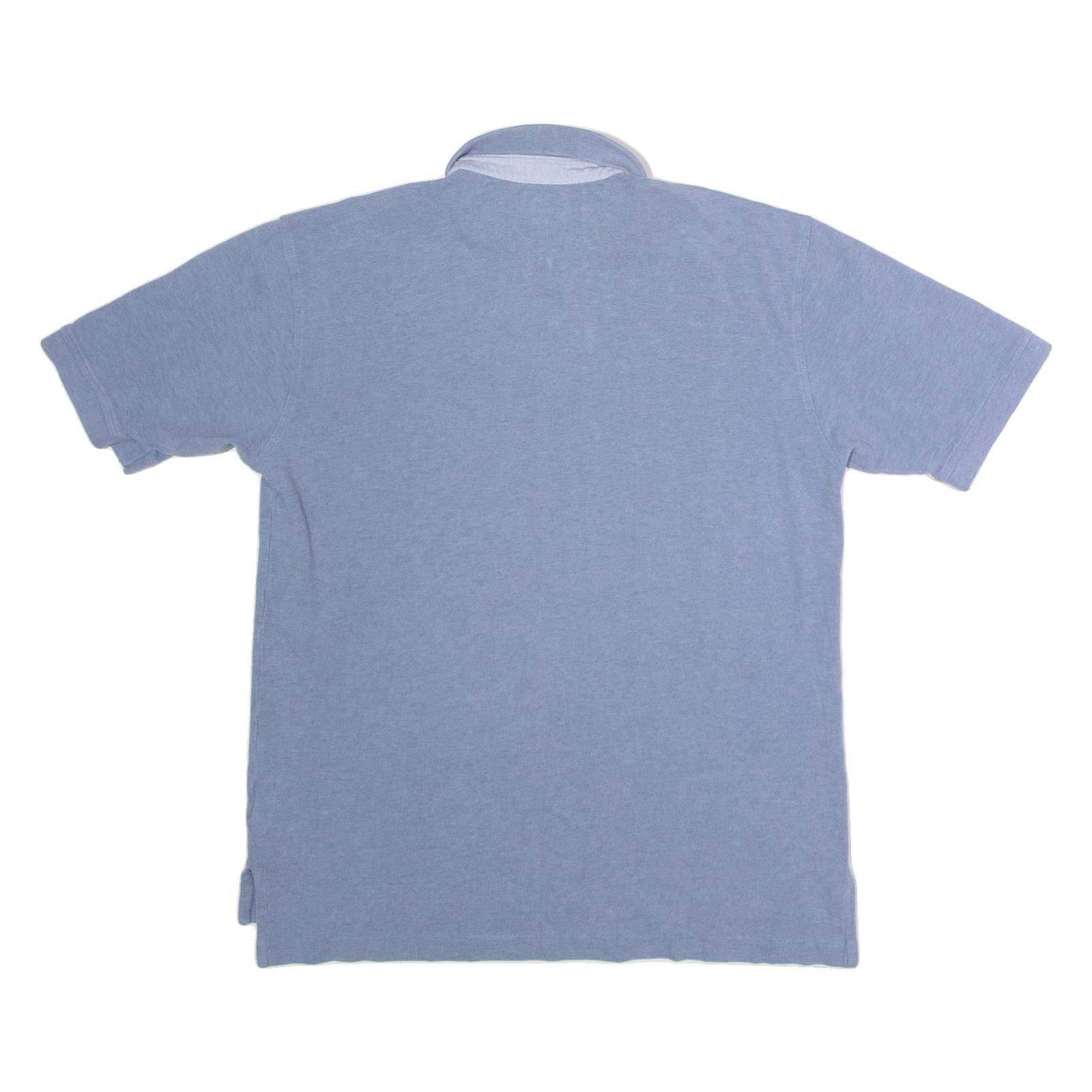 TOMMY HILFIGER Mens Polo Shirt Blue 90s M