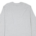 CARHARTT Mens Grey XL Long Sleeve Crew Neck Logo Workwear Cotton Blend T-Shirt