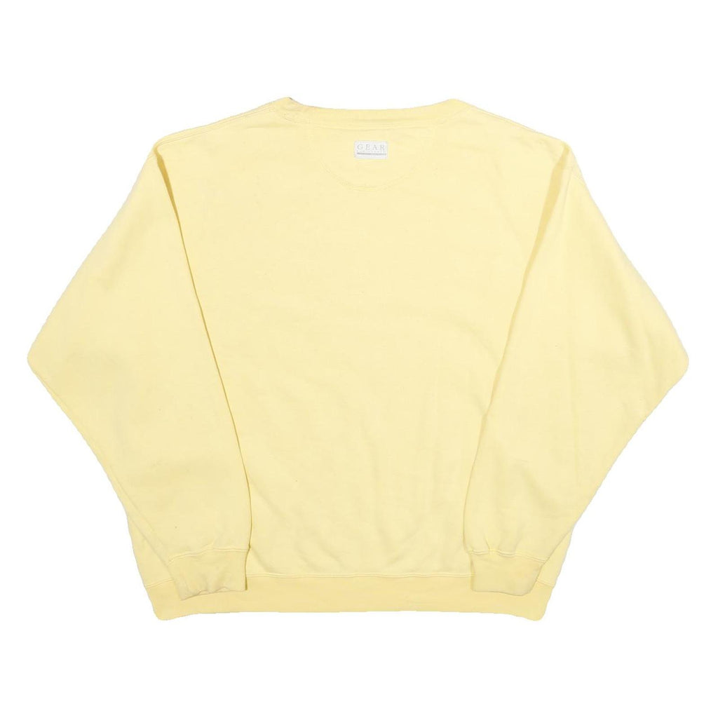 GEAR FOR SPORTS Mens Yellow Eskimo Joes Crew Neck Sweatshirt S Cotton Blend