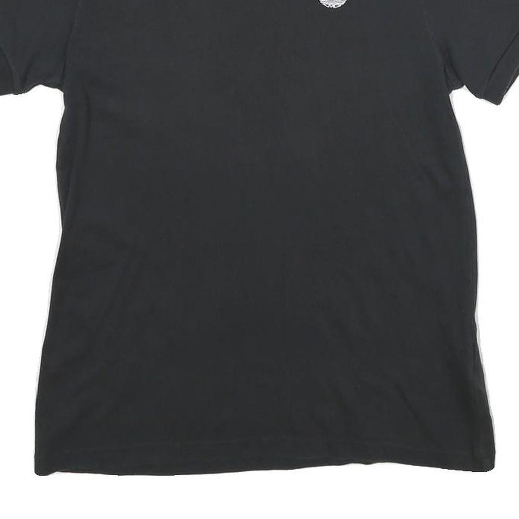 ADIDAS Womens Black T-Shirt UK 8 Short Sleeve Crew Neck Cotton Classic Casual