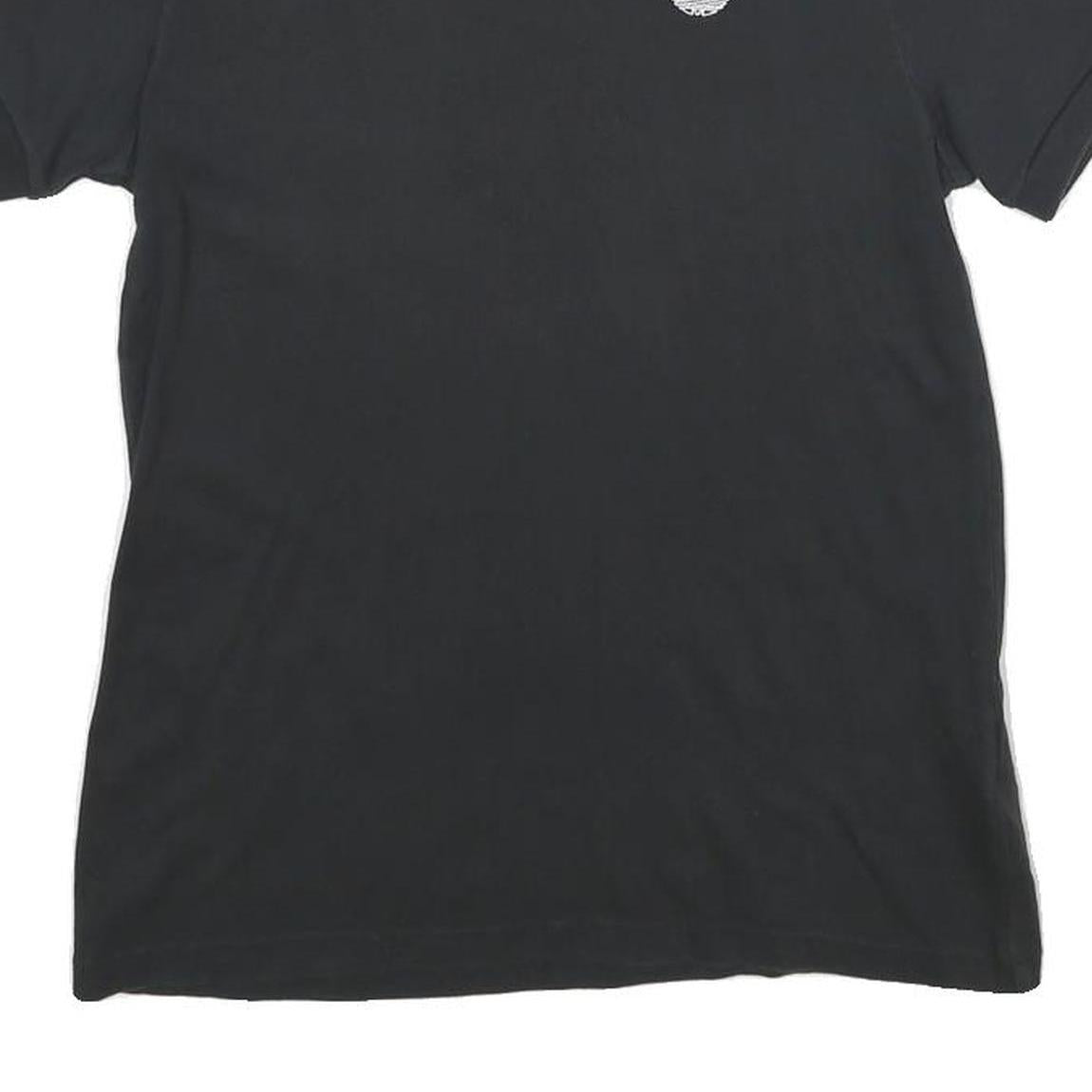 ADIDAS Womens Black T-Shirt UK 8 Short Sleeve Crew Neck Cotton Classic Casual