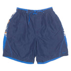 NIKE Mesh Lined Floral Panel Mens Swimming Shorts Blue Relaxed L W28