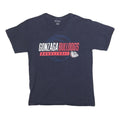 CHAMPION Mens Navy Blue Gonzaga Bulldogs Basketball Graphic T-Shirt M Short