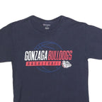 CHAMPION Mens Navy Blue Gonzaga Bulldogs Basketball Graphic T-Shirt M Short