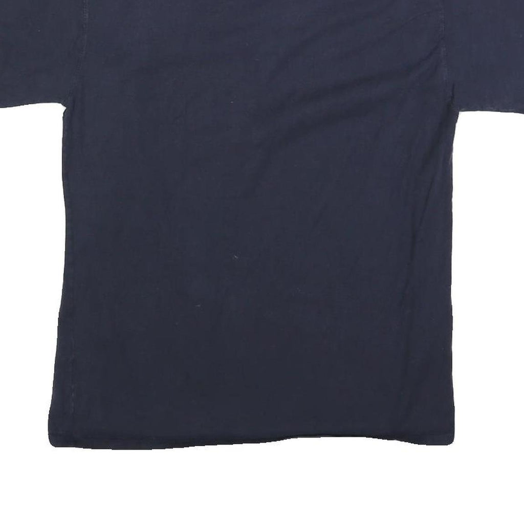 CHAMPION Mens Navy Blue Gonzaga Bulldogs Basketball Graphic T-Shirt M Short