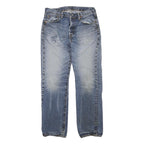 LEVI'S 501 Mens Jeans Blue Regular Straight Denim Medium W32 L32 Classic Button