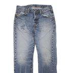 LEVI'S 501 Mens Jeans Blue Regular Straight Denim Medium W32 L32 Classic Button