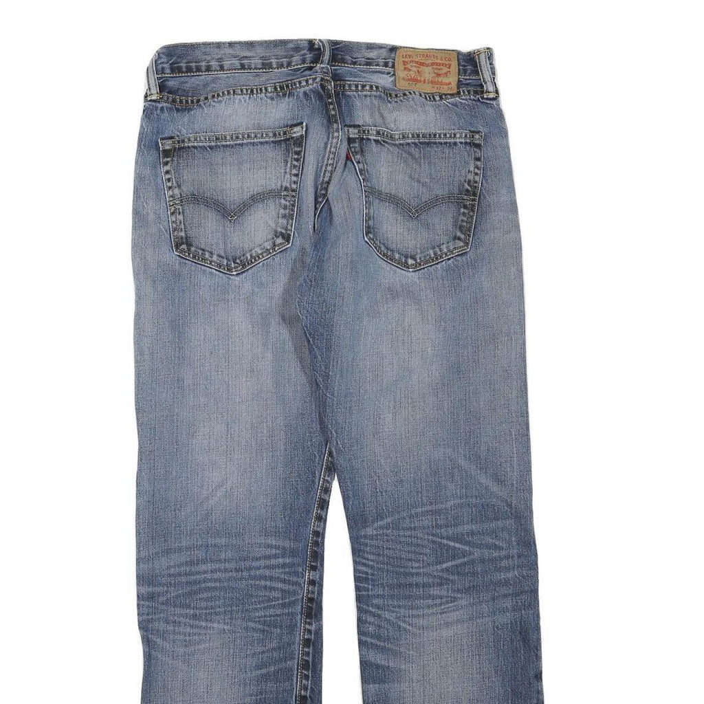 LEVI'S 501 Mens Jeans Blue Regular Straight Denim Medium W32 L32 Classic Button