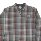 CARHARTT Mens Grey & Red Check Shirt XL Relaxed Fit Button Down Casual Workwear