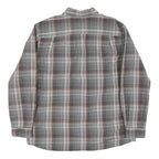 CARHARTT Mens Grey & Red Check Shirt XL Relaxed Fit Button Down Casual Workwear