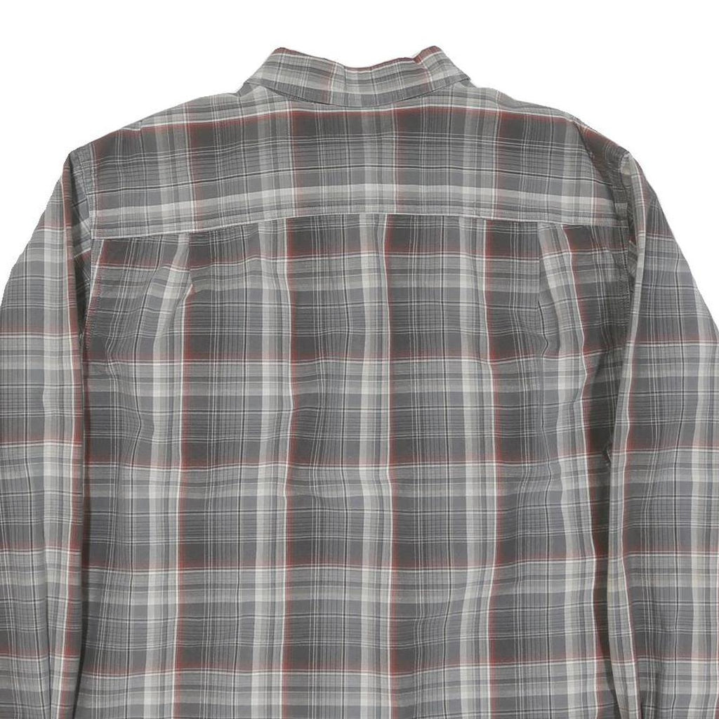 CARHARTT Mens Grey & Red Check Shirt XL Relaxed Fit Button Down Casual Workwear
