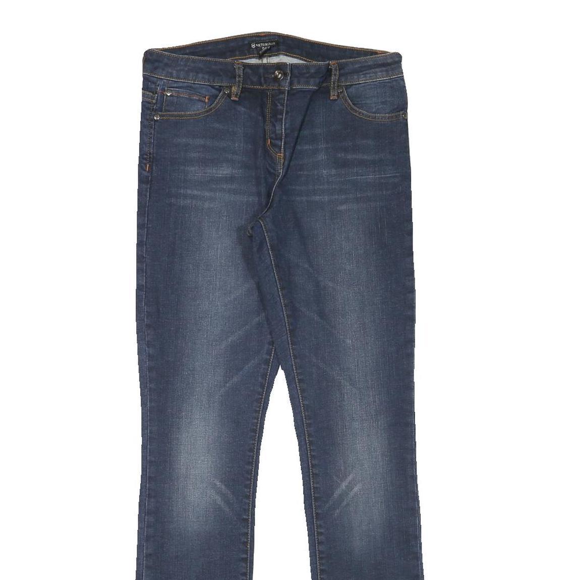 VICTORINOX Womens Jeans Blue Slim Skinny Denim Medium W28 L31 Stretch Zip