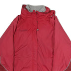 COLUMBIA Womens Red Polyester Outdoor Jacket L Zip Windbreaker Sportswear