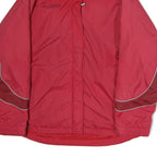 COLUMBIA Womens Red Polyester Outdoor Jacket L Zip Windbreaker Sportswear