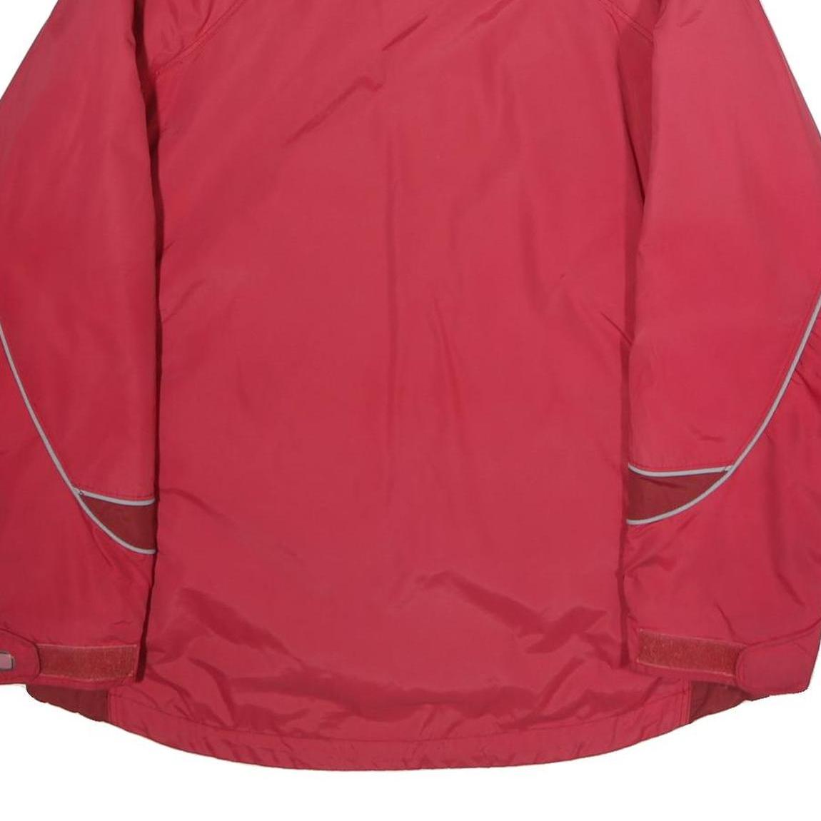 COLUMBIA Womens Red Polyester Outdoor Jacket L Zip Windbreaker Sportswear