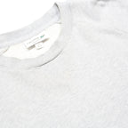 LACOSTE Mens Grey & White Sweatshirt Crew Neck XL Cotton Blend Logo Tape