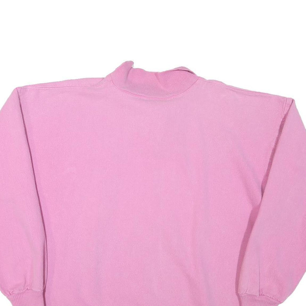 WEK THE WORLD Mens Pink Polo Collar XL Cotton Blend Sweatshirt Casual