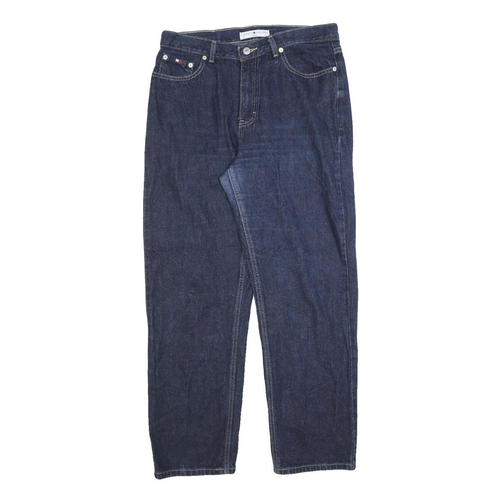 TOMMY HILFIGER Womens Jeans Blue Regular Straight Denim Medium W32 L28 Classic