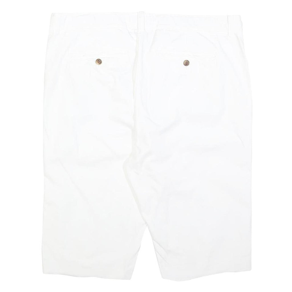 JACK WILLS Mens White Casual Cotton Blend Shorts L W36 Classic Fit Summer