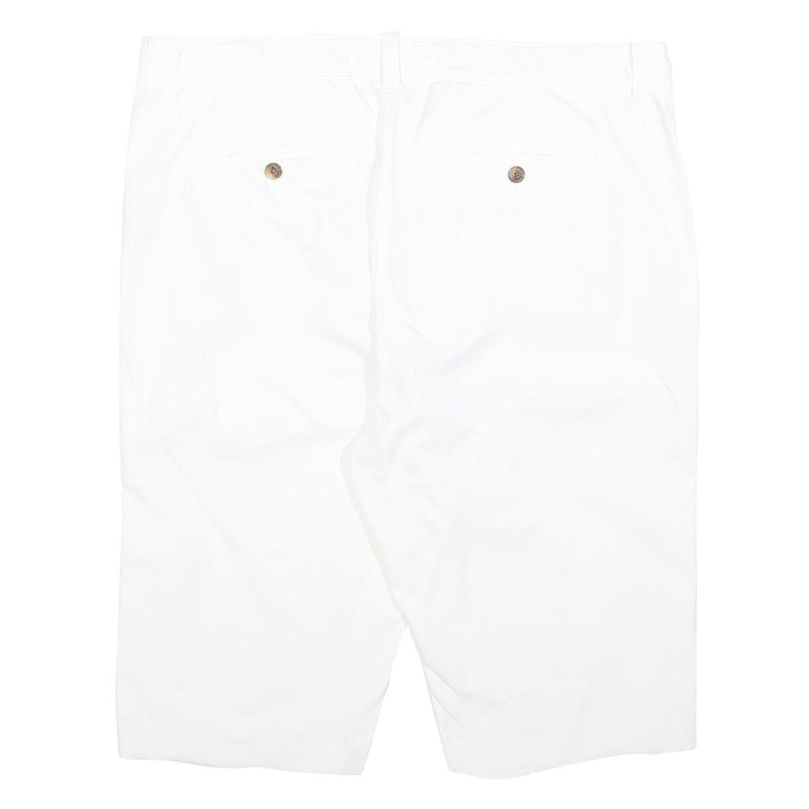JACK WILLS Mens White Casual Cotton Blend Shorts L W36 Classic Fit Summer