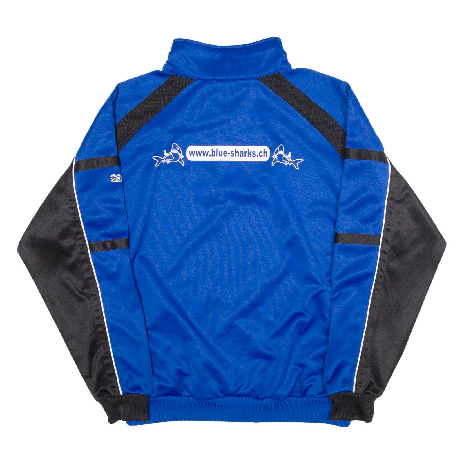 SALLER Blue Sharks Training Mens Sweatshirt Blue 1/4 Zip XL