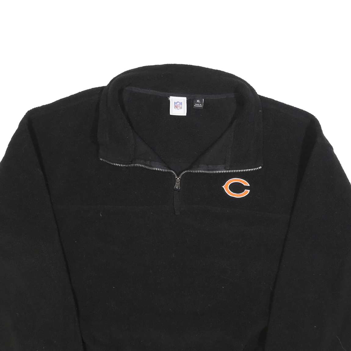 NFL Womens Black Pullover Crew Neck Basic Knit XL Polyester Jumper