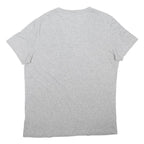 TOMMY HILFIGER Womens Grey V-Neck Short Sleeve T-Shirt XL Modern Cotton Blend