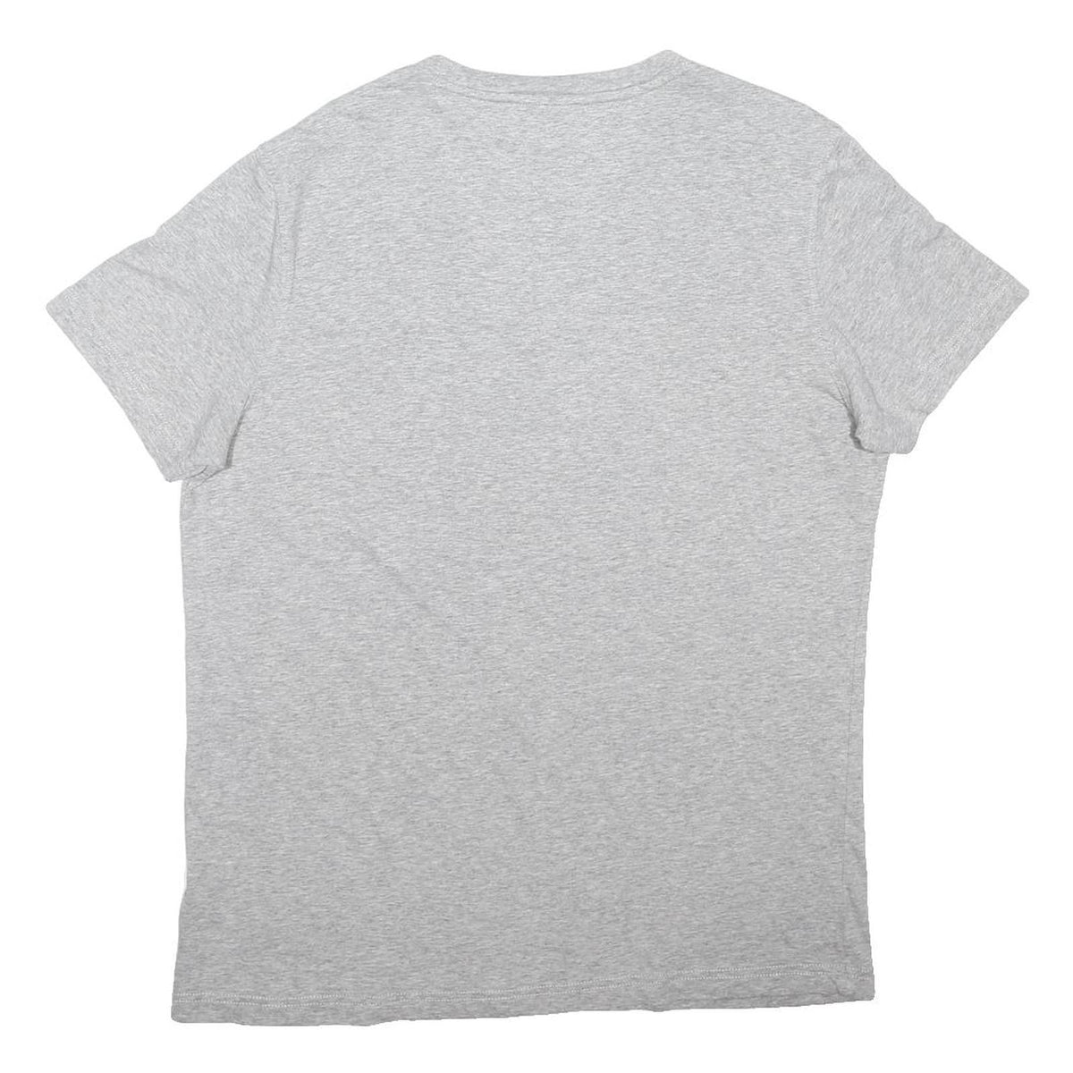 TOMMY HILFIGER Womens Grey V-Neck Short Sleeve T-Shirt XL Modern Cotton Blend