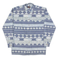 XANDRO Mens Shirt Blue Crazy Pattern Long Sleeve L