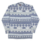 XANDRO Mens Shirt Blue Crazy Pattern Long Sleeve L