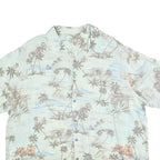 BATICK BAY Mens Blue Hawaiian Shirt 2XL Cotton Lightweight Summer Casual