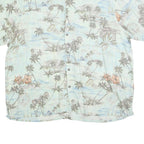 BATICK BAY Mens Blue Hawaiian Shirt 2XL Cotton Lightweight Summer Casual