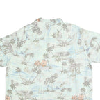 BATICK BAY Mens Blue Hawaiian Shirt 2XL Cotton Lightweight Summer Casual