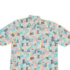Womens Shirt Green Geometric L