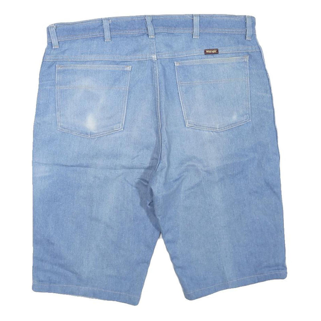 WRANGLER Womens Shorts Blue Casual Denim L W38 Lightweight Cotton Blend