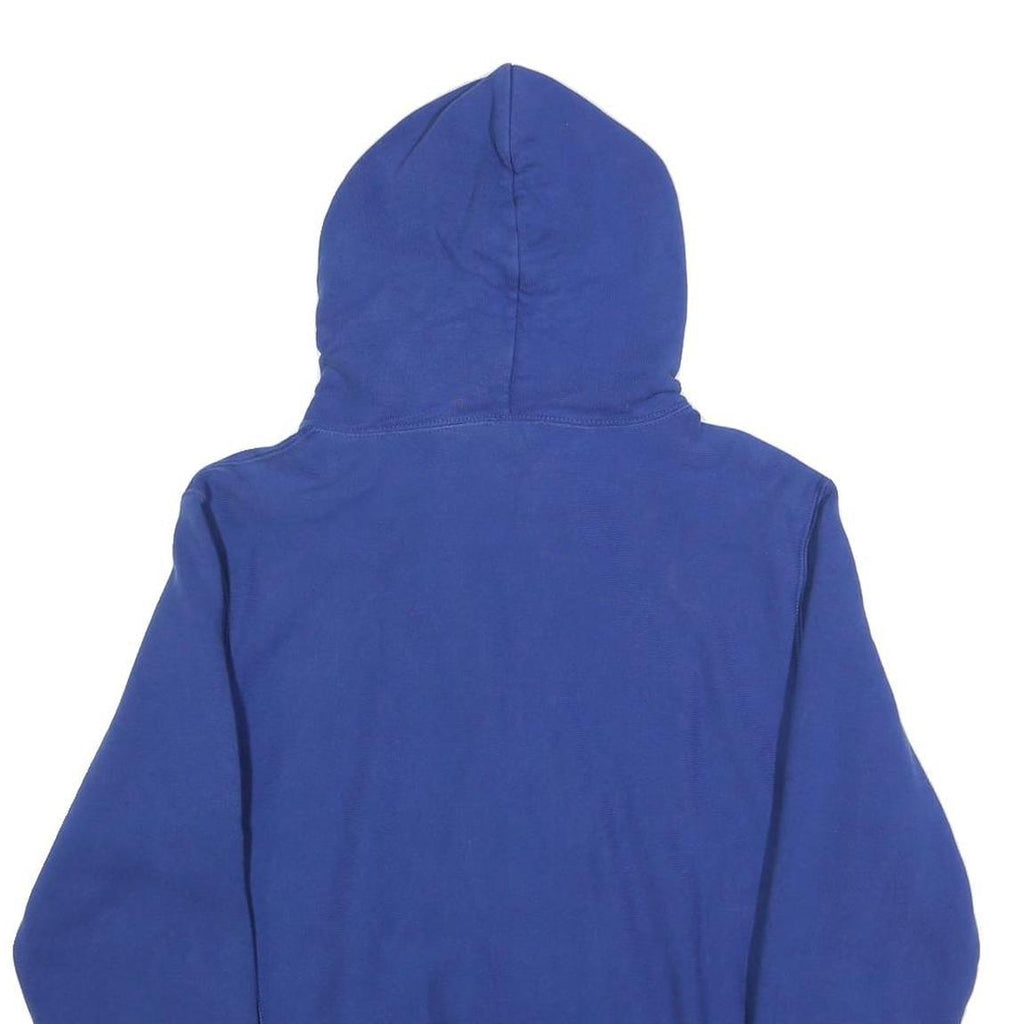 CHAMPION REVERSE WEAVE Womens Blue Pullover Hoodie L Cotton Blend Casual