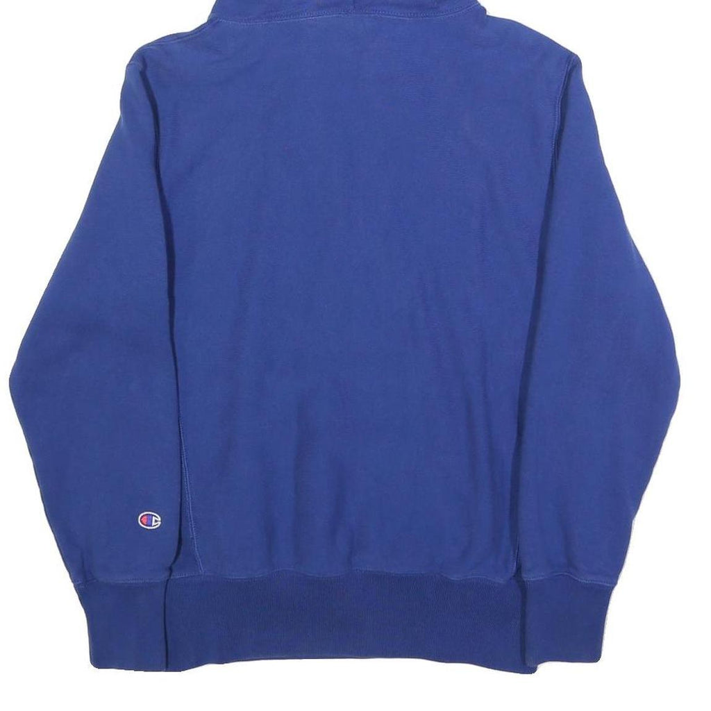 CHAMPION REVERSE WEAVE Womens Blue Pullover Hoodie L Cotton Blend Casual